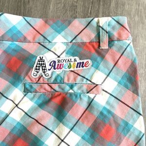 Royal And Awesome Golf Shorts Men’s Size 38 Multicolor Outdoor Breathable Casual